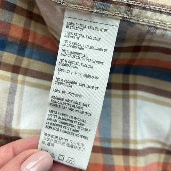 Vintage Hollister plaid pearl snap Y2K button up western cowboy style pockets M - Picture 15 of 15